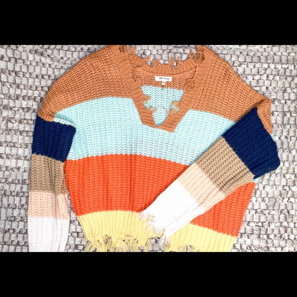 Distressed Sweater from Miracle USA